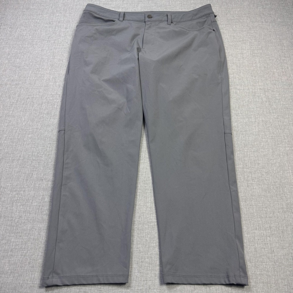 Lululemon ABC Classic 5-Pocket Performance Golf Pants Mens 36x28 Gray Stretch